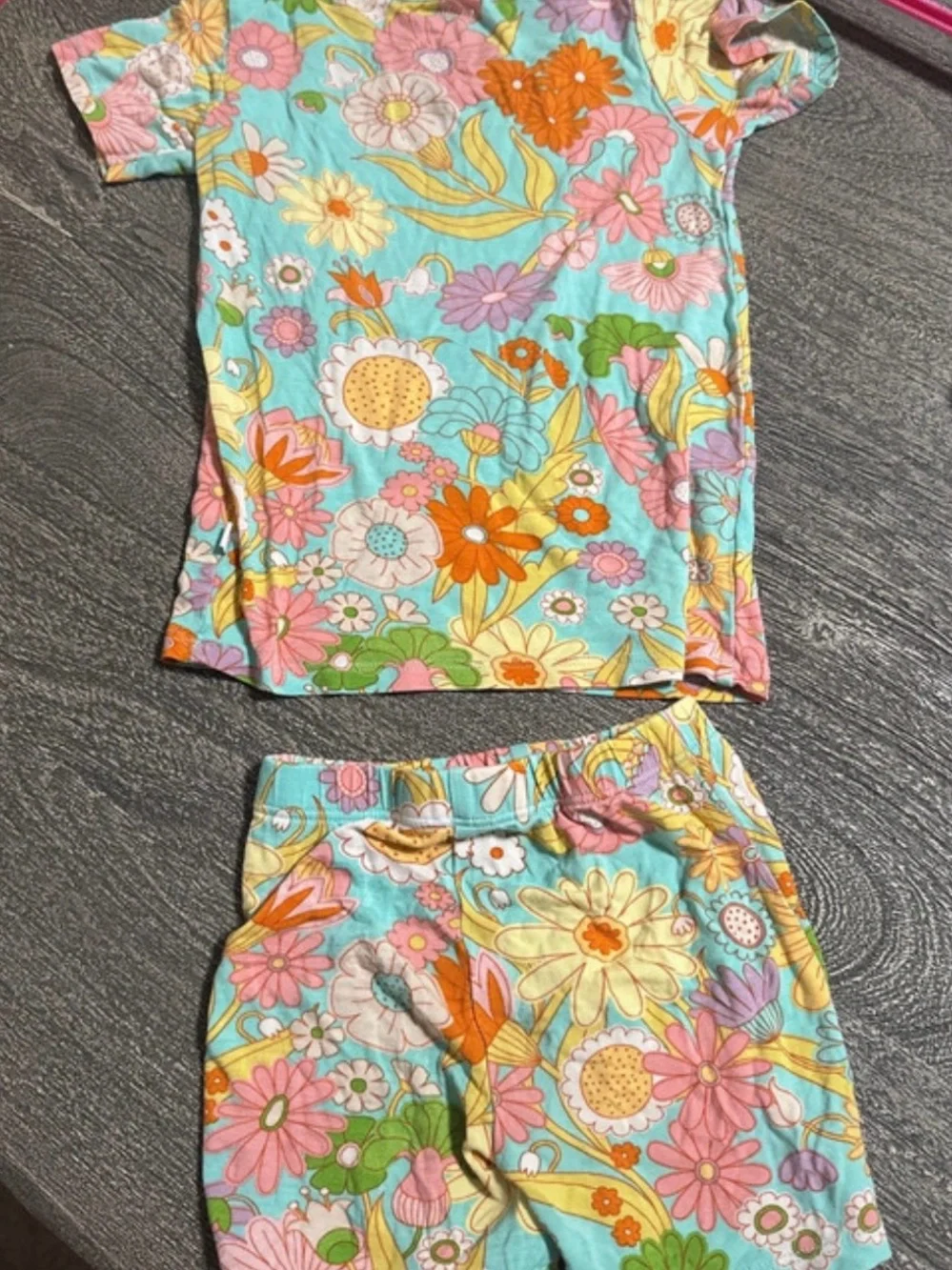 2T Posh Peanut Bamboo Floral Pajama Toddler Set - Picture 2 of 3